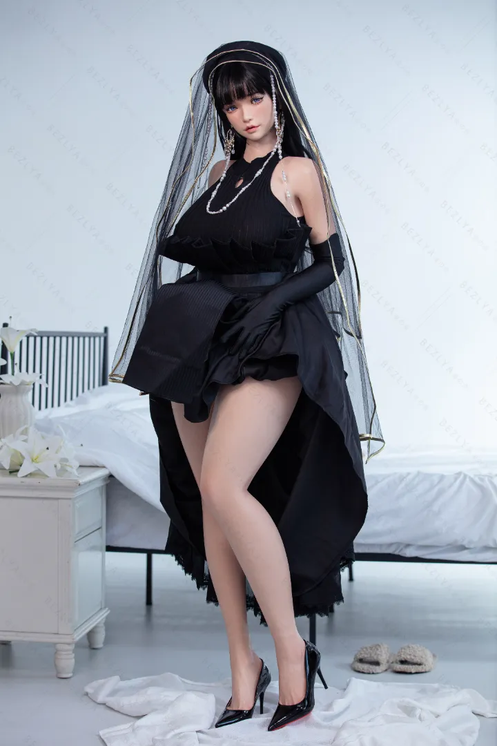 160cm (5ft3) F-Cup Lightweight Silicone Sex Doll, Movable Jaw Head Mandragora